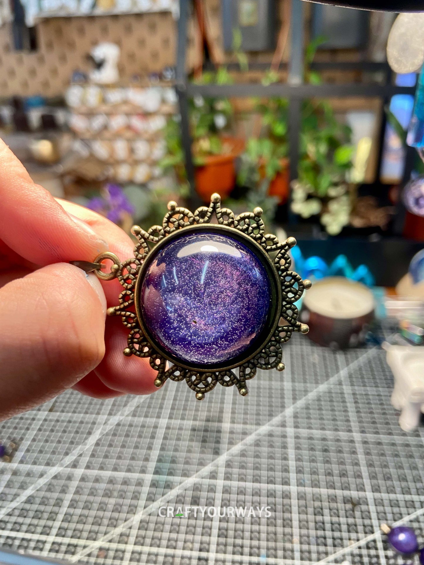 3D Mini Galaxy Pendant Necklace