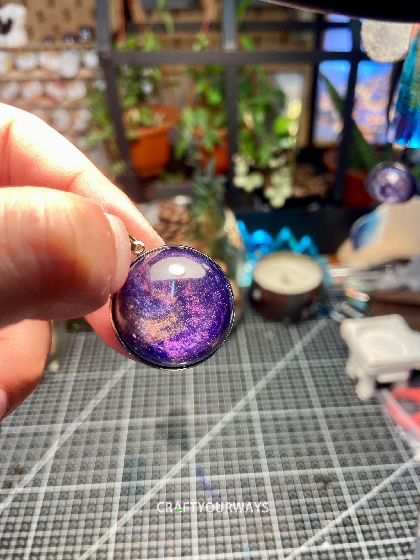 3D Mini Galaxy Pendant Necklace