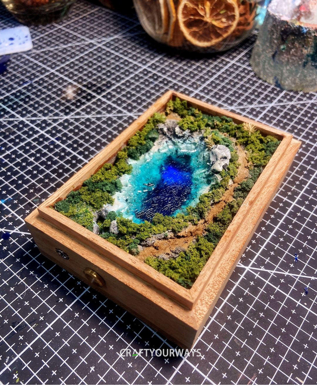 Miniature Earth’s Eye with Illuminated Design